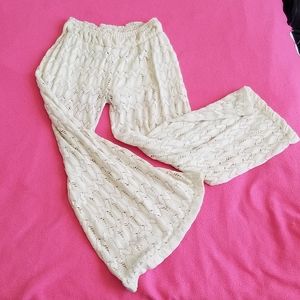 Cream Lace Pants
